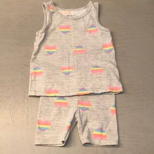 2T Tank top and shorts set